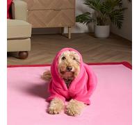Ohs Pet Dog Sherpa Hoodie Winter Fleece Jumper, Fuchsia - L
