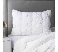 OHS Pillow 1 Pack Hotel Quality with Quilted Cover, Luxury Filled Pillow for Stomach, Back & Side Sleeper Breathable Soft Hollowfibre Bed Pillows For Sleeping - White