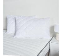 OHS Pillow Protector Cases Soft Touch Cushion Cover 2 Pack Pinsonic Quilted Set Pair