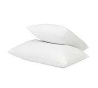 OHS Pillows 2 Pack Hotel Quality Soft Touch Medium Support for Back & Side Sleepers Comfy Bounce Back Bed Pillow Quick Rebound Anti-Allergy Machine Washable Hollowfibre Hotel Pillows, White 45 x 75cm