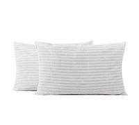 OHS Pillows 2 Pack, Shredded Memory Foam Pillow for Neck and Shoulder Pain Relief Bounce Back Side Sleeper Pillow Firm Cooling Bed Pillow Hypoallergenic Hotel Pillows, White 40 x 60cm