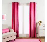 OHS Pink Blackout Curtains for Living Room Stripe Print, Super Soft Thermal Insulated Blackout Eyelet Curtains for Bedroom Energy Saving Window Treatment 2 Panels, 66" x 72"