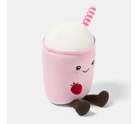 OHS Pink Milkshake Plush Pillow, Decorative Pillows Stuffed Toy Novelty Cushions for Sofa Bed Cuddle Cushion Cute Room Decor Throw Pillow Gifts for Adults Kids Girls Boys, 25cm
