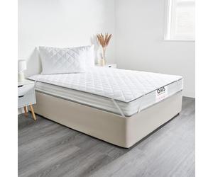 OHS Pinsonic Mattress Topper Single Bed, Soft Quilted Touch Mattress Topper Deep Non-Noisy Pad Protector Anti Allergy Mattress Topper For Single Bed