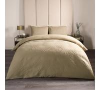 OHS Pinsonic Palms Leaf Filled Duvet Cover Bedding Set in Green | Size: Super King OHS Green Super King