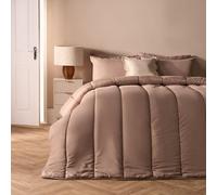 Ohs Plain 10.5 Tog Coverless Duvet With Pillowcase Bedding Set, Natural - Single