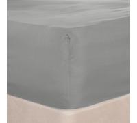 OHS Plain Bed Sheet Microfibre Deep Fitted Soft in Grey | Size: Single OHS Grey Single