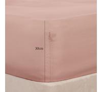OHS Plain Bed Sheet Microfibre Deep Fitted Soft in Pink | Size: Super King OHS Pink Super King