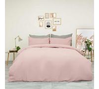 OHS Plain Dyed Duvet Cover With Pillowcase Bedding Set