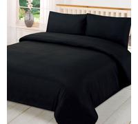 OHS Plain Dyed Duvet Cover With Pillowcase Bedding Set