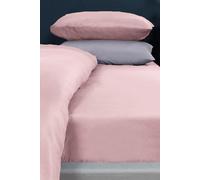 OHS Plain Dyed Non-Iron Fitted Bed Sheet in Light Pink | Size: Double Fitted OHS Light Pink Double Fitted