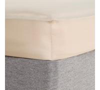 OHS Plain Dyed Non-Iron Fitted Bed Sheet in Natural | Size: King Fitted OHS Natural King Fitted
