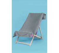 OHS Plain Microfibre Quick Dry Beach Towel Bathroom in Charcoal OHS Charcoal