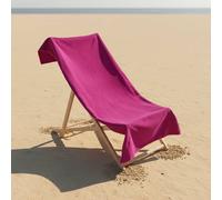 OHS Plain Microfibre Quick Dry Beach Towel Bathroom in Magenta OHS Magenta