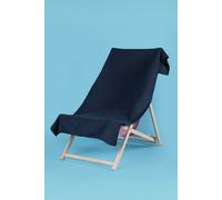 OHS Plain Microfibre Quick Dry Beach Towel Bathroom in Navy OHS Navy