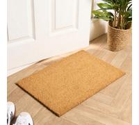 Ohs Plain Natural Non Slip Coir Mat Doormat Rug