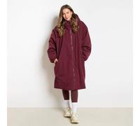 OHS Plain Sherpa Lined Water Resistant Drying Changing Robe in Burgundy | Size: Large/XL OHS Burgundy L/XL