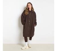 OHS Plain Sherpa Lined Water Resistant Drying Changing Robe in Dark Brown | Size: Large/XL OHS Dark Brown L/XL