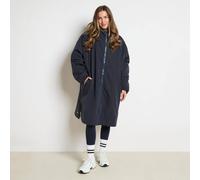 OHS Plain Sherpa Lined Water Resistant Drying Changing Robe in Navy | Size: S/M OHS Navy S/M