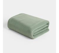 OHS Polar Fleece Throw Ultra Soft Lightweight Cosy Blanket in Green | Size: 150 cm × 200 cm OHS Green 150 cm × 200 cm