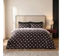 OHS Polka Dot Coverless 10.5 Tog Duvet Set Coverless Duvet, Mono - King | 2 Pillowcases Included Packs Down for Travel or Camping Machine Washable No Separate Cover