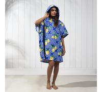 OHS Poncho Towel Ladies Oversized Hooded Beach Adult Changing Beach Robe, Lemon