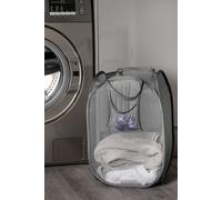 OHS Pop Up Laundry Net Basket Folding Home Freestanding Organiser in Charcoal OHS Charcoal