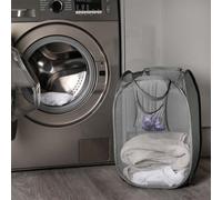 OHS Pop Up Laundry Net Basket Folding Home Freestanding Toy Organiser