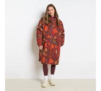 OHS Printed Water Resistant Coat Sherpa Lined Drying Changing Robe in Burnt Orange | Size: Large/XL OHS Burnt Orange L/XL
