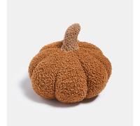 OHS Pumpkin Weighted Door Stop, Halloween Decoration Boucle Fabric Door Stops Indoors for Home Office Interior Doorstop Stopper for Bottom of Doors, Burnt Orange - 23 x 23 x 12cm