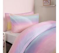 Rainbow Duvet Cover with Pillowcase Quilt Bedding Set OHS Multi Double
