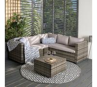 Ohs Rattan Sofa Garden Furniture 5 Seater Couch Table Patio Set Chair Settee L Shape