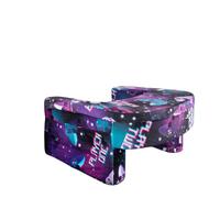 OHS Reading Pillow Sofa Bed Desk Laptop Cushion, Lap Desk Gaming Cushion with Armrest Portable Lightweight Soft Foam Gaming Bed Cushions with Side Pockets Sit Up in Bed Pillow, Purple Neon