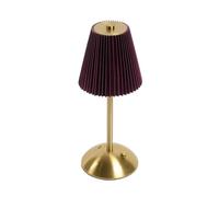 OHS Rechargeable USB Cordless Table Lamp, Cordless Battery Lamp Decorative Portable LED Light Bedside Table Lamps for Bedroom Living Room Home Office, Burgundy