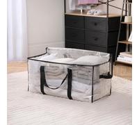 OHS Reusable Storage Bag Clothing Shoe Underbed Organiser Bedding Box, Clear