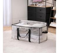 OHS Reusable Storage Bag Clothing Shoe Underbed Organiser Bedding Box in White OHS White