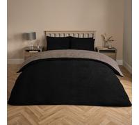 OHS Reversible Teddy Duvet Cover With Pillowcase