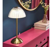 Ohs Ribbed Dome Bedside Lamp Led Rechargeable Cordless Night Light