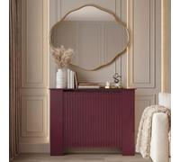 Ohs Ribbed Radiator Cover Slatted Engineered Wood - Dark Berry