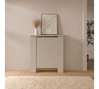 Ohs Ribbed Radiator Cover Slatted Engineered Wood - Stone