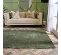 OHS Rugs Living Room 120 x 170, Green Area Rugs for Bedroom Home Decorative Non Slip Modern Super Soft Cosy Teddy Thick Pile Medium Floor Carpet Non Shedding Shaggy Rug
