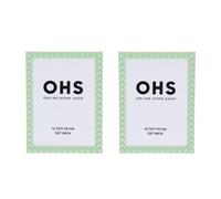 OHS Sage Green Bobbin Photo Frame 5x7 Plastic Vintage Picture Frames 2 Pack