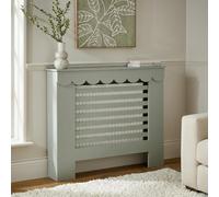 Ohs Scallop Radiator Cover Engineered Wood Side Board Shelf - Sage