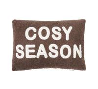OHS Scatter Cushions Boucle Sofa Bed Home Decor Slogan Cushions, Chocolate