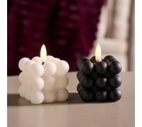 OHS Set of 2 Bubble Flameless LED Candles Decorative Lights Party Home OHS Multicolor