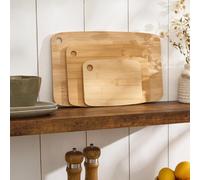 OHS Set Of 3 Acacia Wood Chopping Boards Non Slip Cutting Board