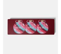 OHS Shake Your Baubles Christmas Slogan Ornament Festive Home Décor in Burgundy OHS Burgundy