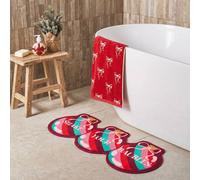 OHS Shake Your Baubles Novelty Christmas Bath Mat Non-Slip Shower Rug OHS Multicolor
