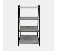 OHS Shelving Unit 4 Tier Living Room Storage Organiser Modern Wire Home Decor Office in Light Grey OHS Light Grey