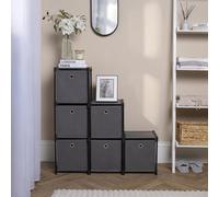 OHS Shelving Unit Living Room Storage Organiser Modern Cube Home Decor, 6 Tier